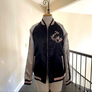 Embroidered Bomber Jacket